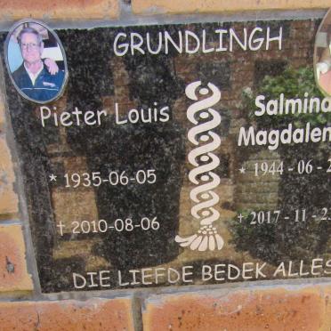 GRUNDLINGH Pieter Louis 1935-2010 &amp; Salmina Magdalena 1944-2017