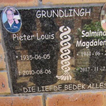 GRUNDLINGH Pieter Louis 1935-2010 &amp; Salmina Magdalena 1944-2017
