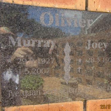 OLIVIER Murray 1927-2007 &amp; Joey 1929-