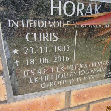 HORAK Chris 1933-2016