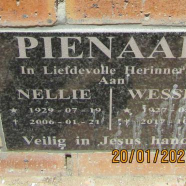 PIENAAR Wessel 1927-2017 &amp; Nellie 1929-2006