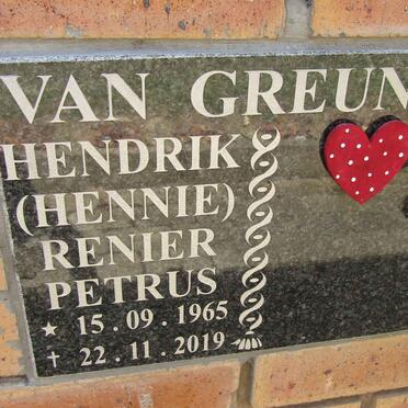 GREUNEN Hendrik Renier Petrus, van 1965-2019