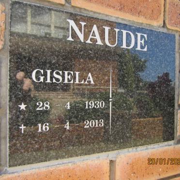 NAUDE Gisela 1930-2013