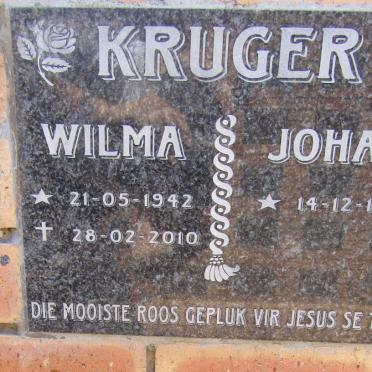 KRUGER Johan 1941- &amp; Wilma 1942-2010