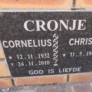 CRONJE Cornelius 1932-2010 :: CRONJE Chris 1941-