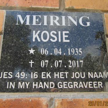 MEIRING Kosie 1935-2017