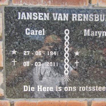 RENSBURG Carel, Jansen van 1941-2011 &amp; Maryna