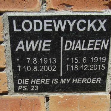 LODEWYCKX Awie 1913-2002 &amp; Dialeen 1919-2015