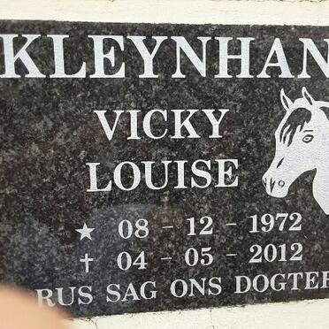 KLEYNHANS Vicky Louise 1972-2012