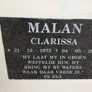 MALAN Clarissa 1972-2003