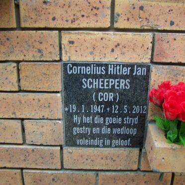 SCHEEPERS Cornelius Hitler Jan 1947-2012