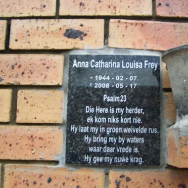 FREY Anna Catharina Louisa 1944-2008