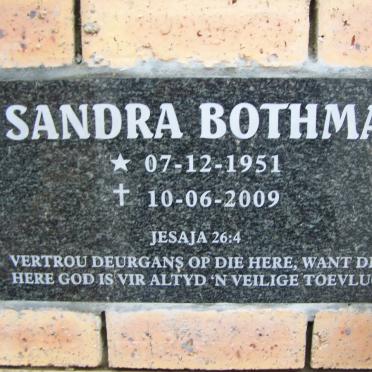 BOTHMA Sandra 1951-2009