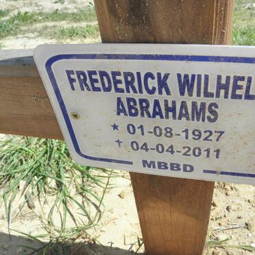 ABRAHAMS Frederick Wilhelm 1927-2011