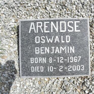 ARENDSE Oswald Benjamin 1967-2003