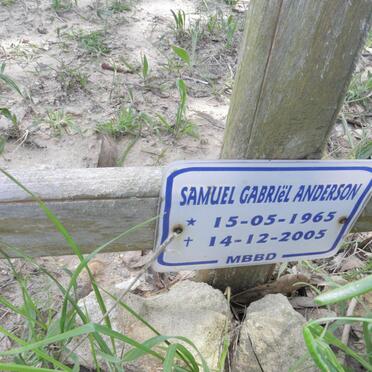 ANDERSON Samuel Gabriel 1965-2005