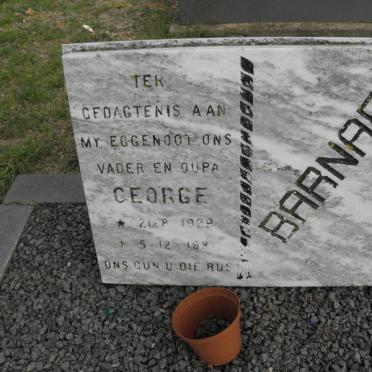 BARNARD George 1929-1981