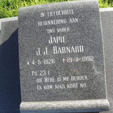 BARNARD J.J. 1926-1992