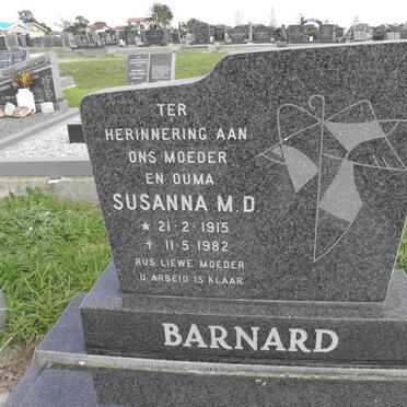 BARNARD Susanna M.D. 1915-1982