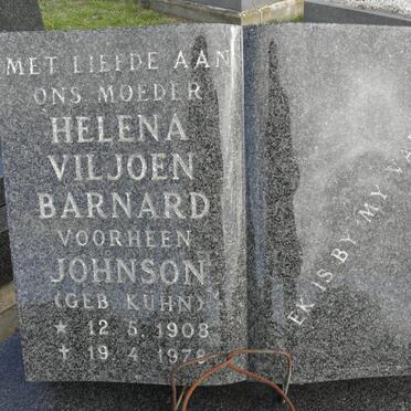 BARNARD Helena voorheen JOHNSON nee KÜHN 1908-1978