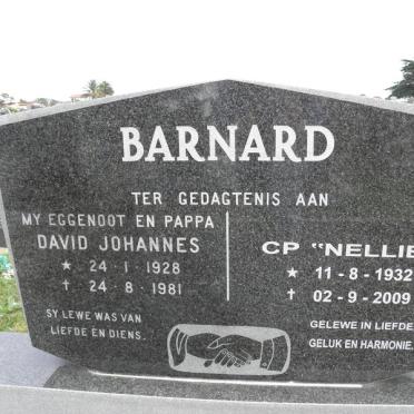 BARNARD David Johannes 1928-1981 &amp; CP 1932-2009