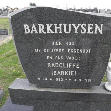 BARKHUYSEN Radcilffe 1923-1981
