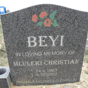 BEYI Mluleki Christian 1963-2002