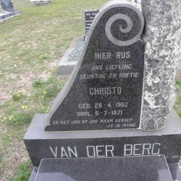 BERG Christo, van der 1962-1971