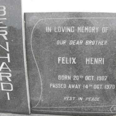 BERNHARDI Felix Henri 1907-1970