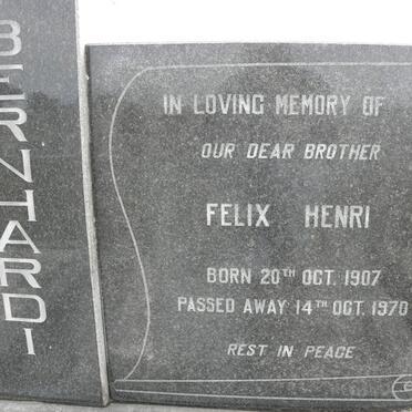 BERNHARDI Felix Henri 1907-1970