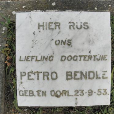 BENDLE Petro 1953-1953
