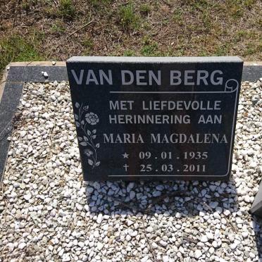 BERG Maria Magdalena, van den 1935-2011