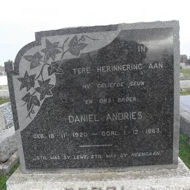 BERGH Daniel Andries 1920-1963