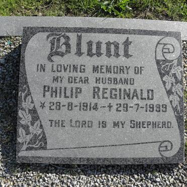 BLUNT Philip Reginald 1914-1989
