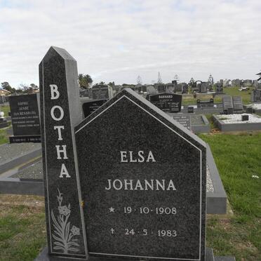 BOTHA Elsa Johanna 1908-1983