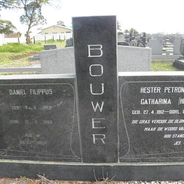 BOUWER Daniel Filippus 1909-1984 &amp; Hester Petronella Catharina 1912-1971