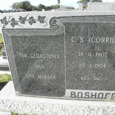 BOSHOFF C.S. 1907-1974