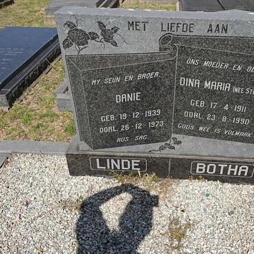 BOTHA Dina Maria nee STEYL 1911-1990 :: LINDE Danie 1939-1973
