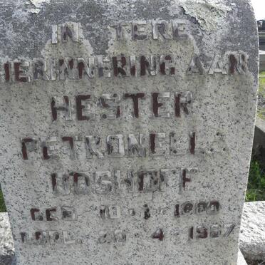 BOSHOFF Hester Petronella 1880-1967