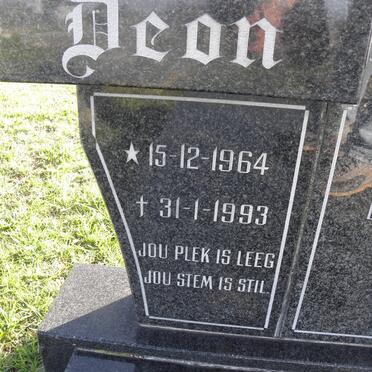 BOTHA Deon Gerhard 1964-1993