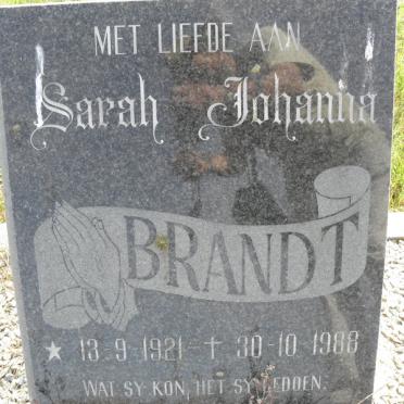 BRANDT Sarah Johanna 1921-1988