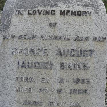 BRINK George August 1903-1968