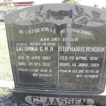 CLAASSEN Stephanus Hendrik 1891-1969 :: CLAASSEN Salomina C.M.M. 1897-1972