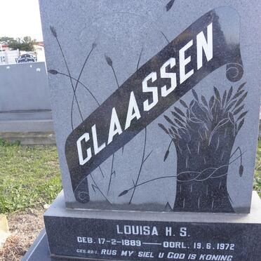 CLAASSEN Louisa H.S. 1889-1972