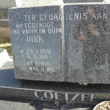 COETZEE Dirk 1931-1987