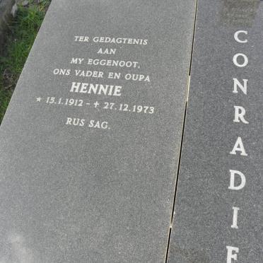 CONRADIE Hennie 1912-1973