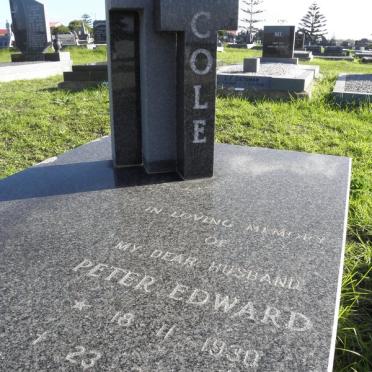 COLE Peter Edward 1930-1988