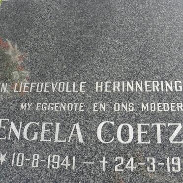 COETZEE Engela 1941-1990