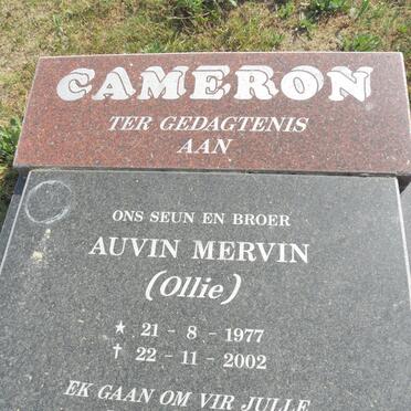 CAMERON Auvin Mervin 1977-2002