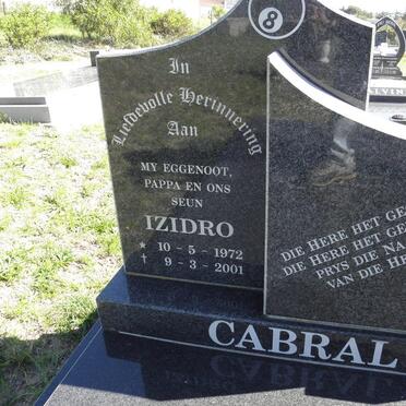 CABRAL Izidro 1972-2001